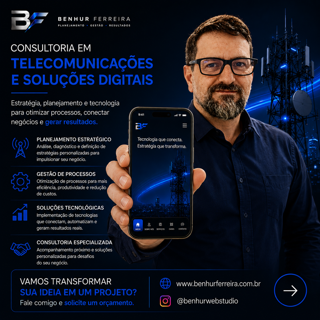 Consultoria em telecomunicações e soluções digitais